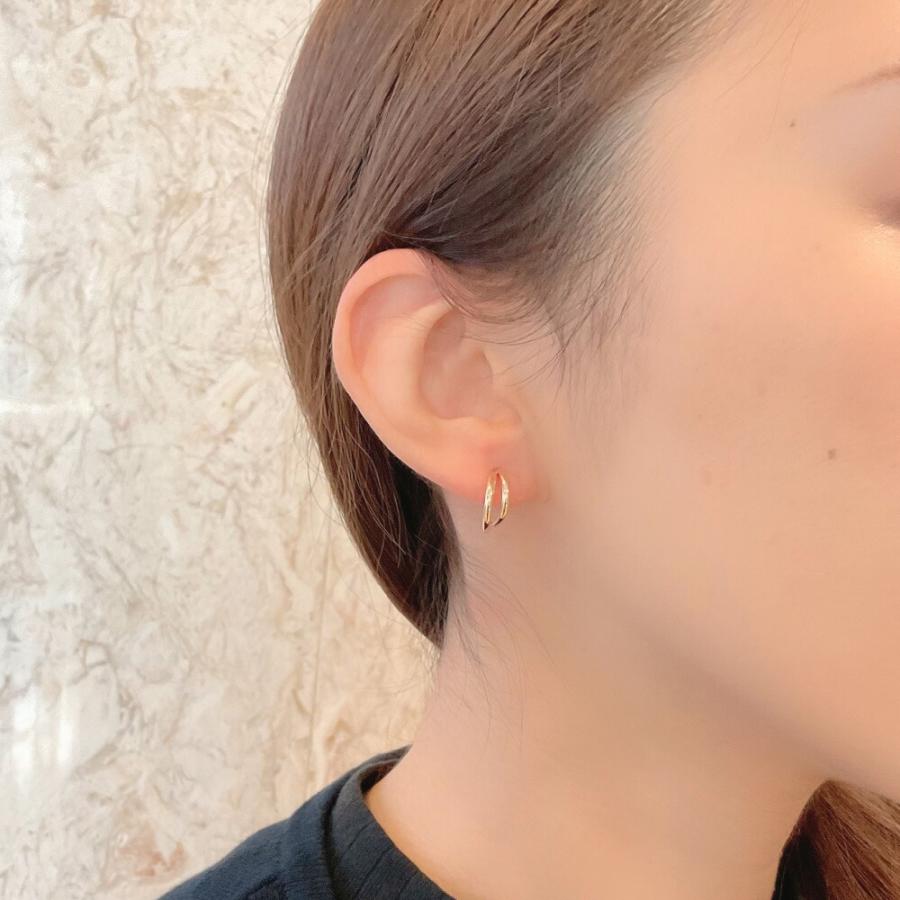 クアラントット Ciao ダイヤモンド ピアス K18YG