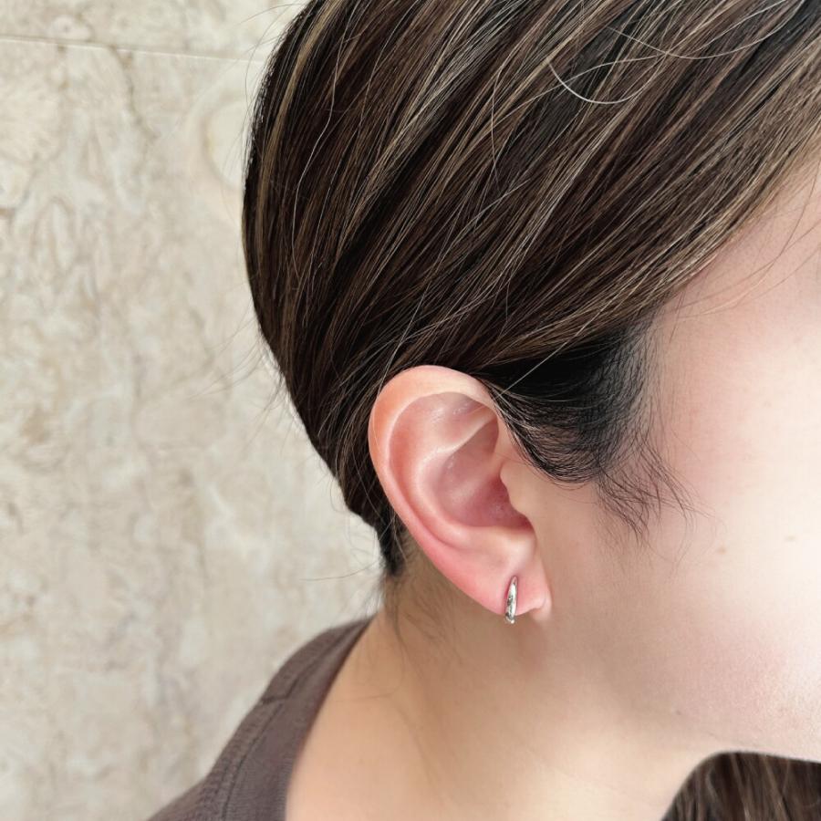 K10YG K10WG リバーシブル ピアリング ピアス リング ピアス ジュエリー 118208020316 118208020317の画像