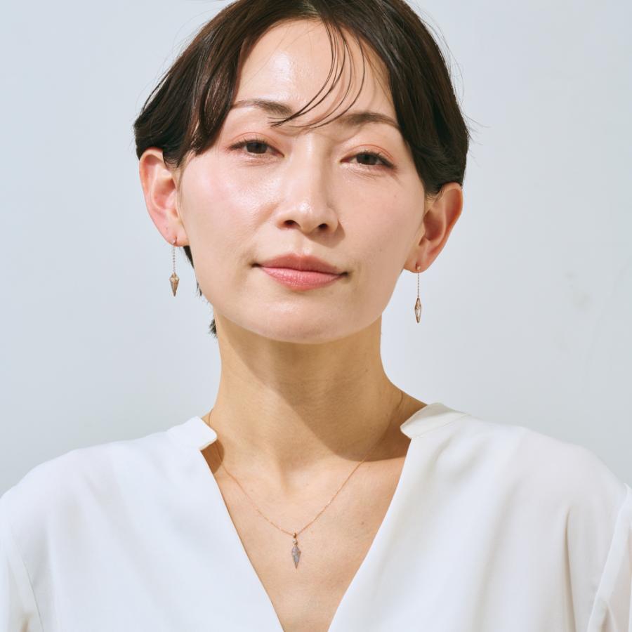 K18PG Dカラー ダイヤモンド ネックレス ペンダント アクセサリー レディース ジュエリー 123308020402の画像