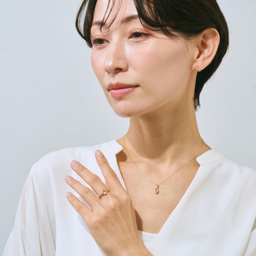 K10YG モルガナイト ダイヤモンド リング 指輪 アクセサリー