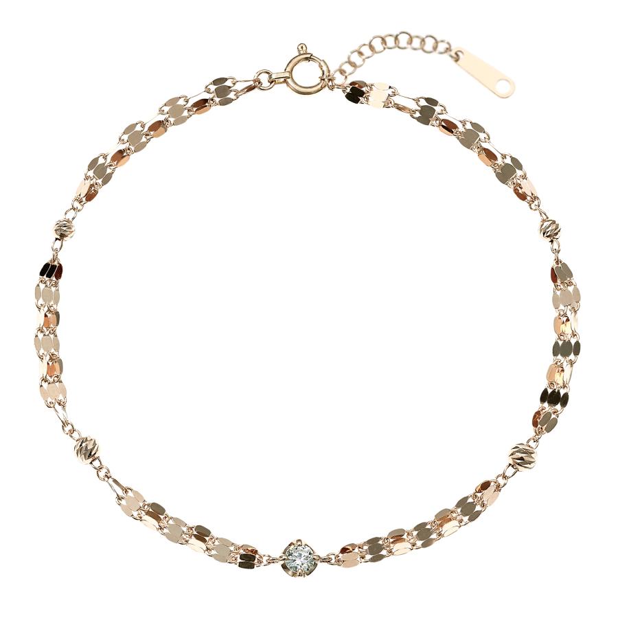 K18 EARTH GOLD / PT850 ダイヤモンド ブレスレット アクセサリー レディース ジュエリー 103808080169の画像