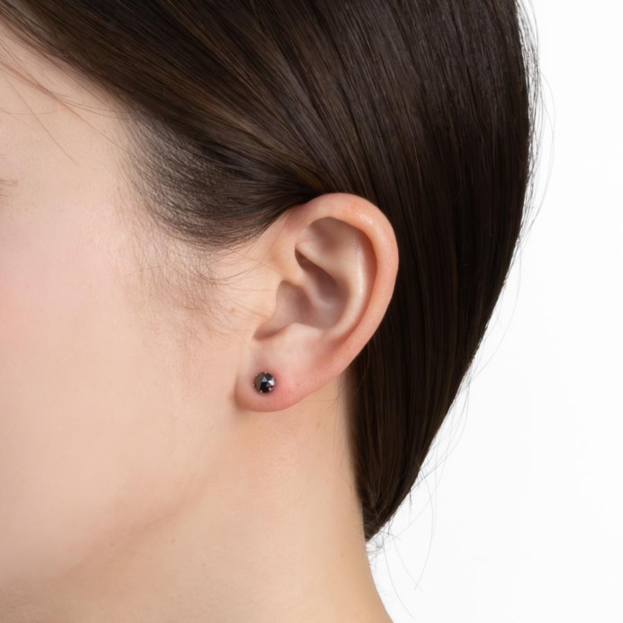 PT900 プラチナ ブラックダイヤモンド ピアス アクセサリー レディース ジュエリー 122508020397_2