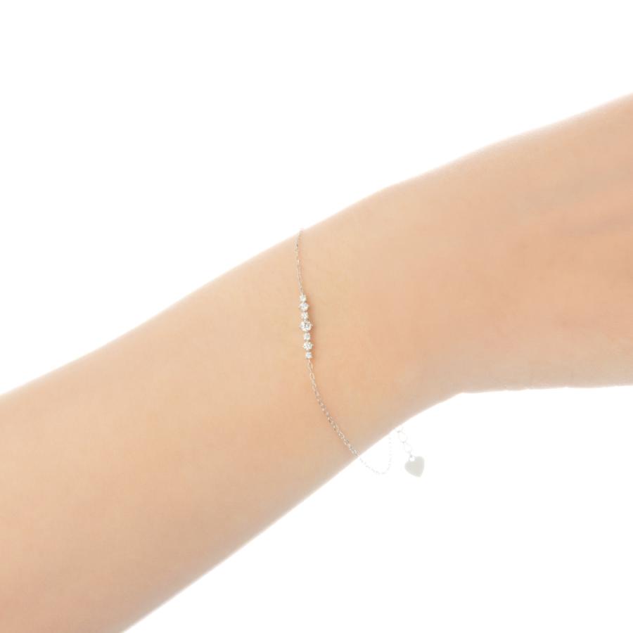 K18WG ダイヤモンド ブレスレット (QIREINI) アクセサリー レディース ジュエリー 113808010051の画像