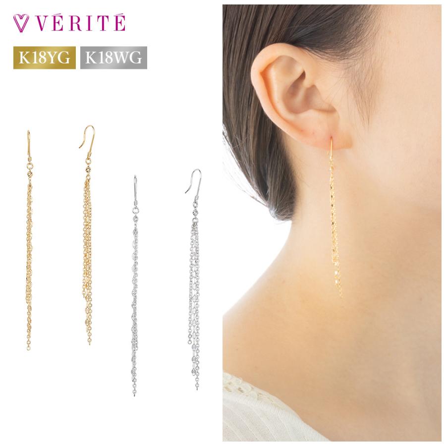 K18YG K18WG ピアス アクセサリー レディース ジュエリー 124708080080