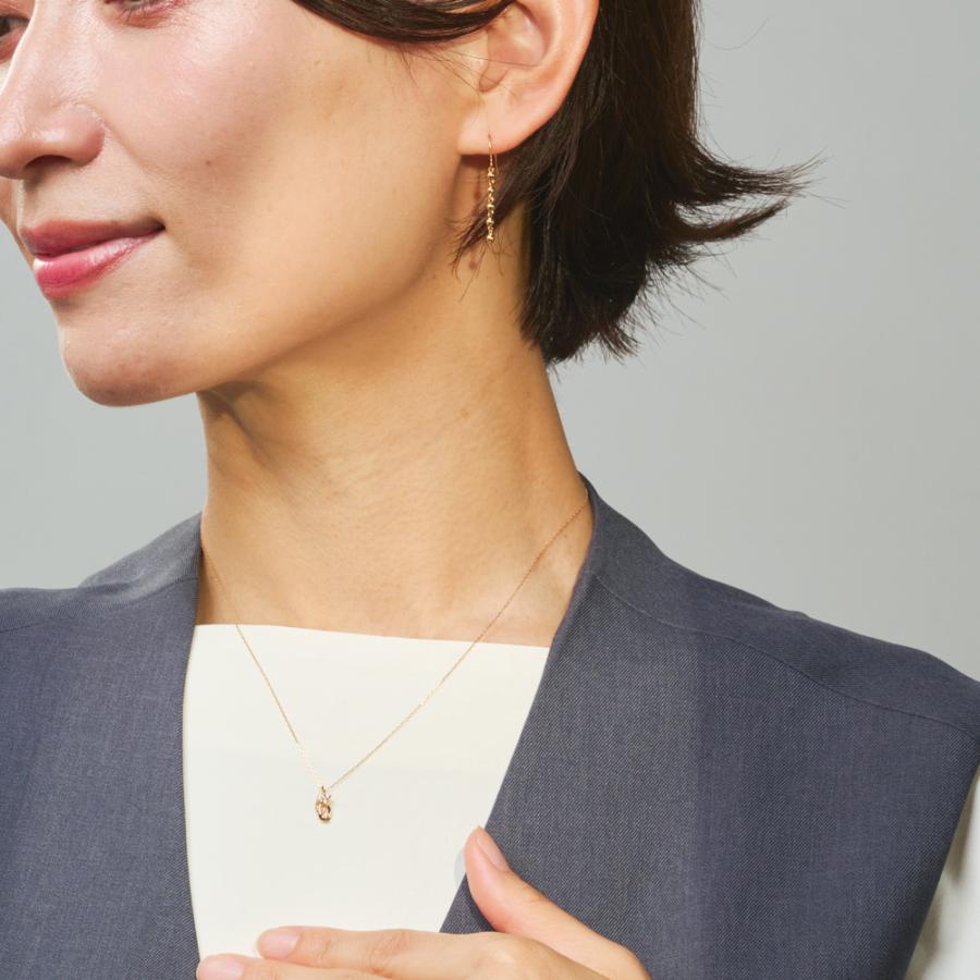 K10YG ダイヤモンド ネックレス ペンダント アクセサリー レディース 