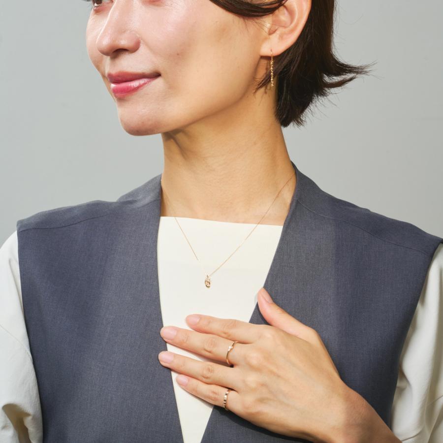 K10YG ダイヤモンド ネックレス ペンダント アクセサリー レディース 