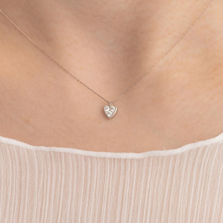 PT850 / 900 プラチナ ダイヤモンド ネックレス ペンダント アクセサリー レディース ジュエリー 134508020666の画像