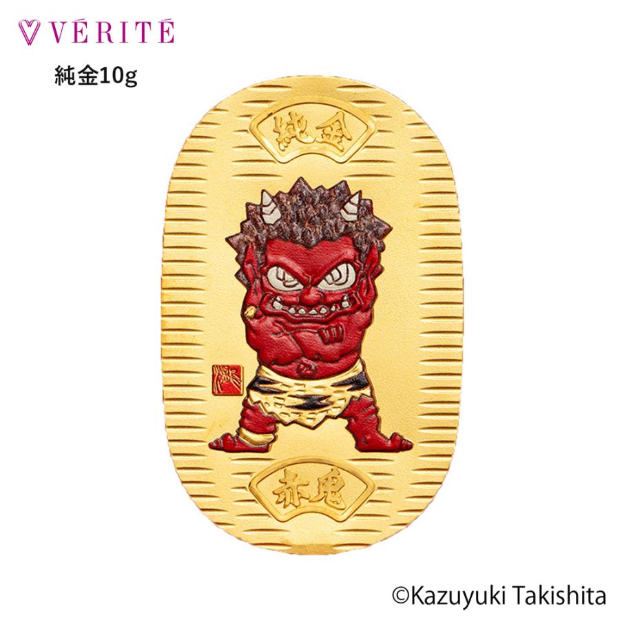 K24 24金 金 瀧下和之氏 監修 赤鬼 小判 10g アクセサリー レディース