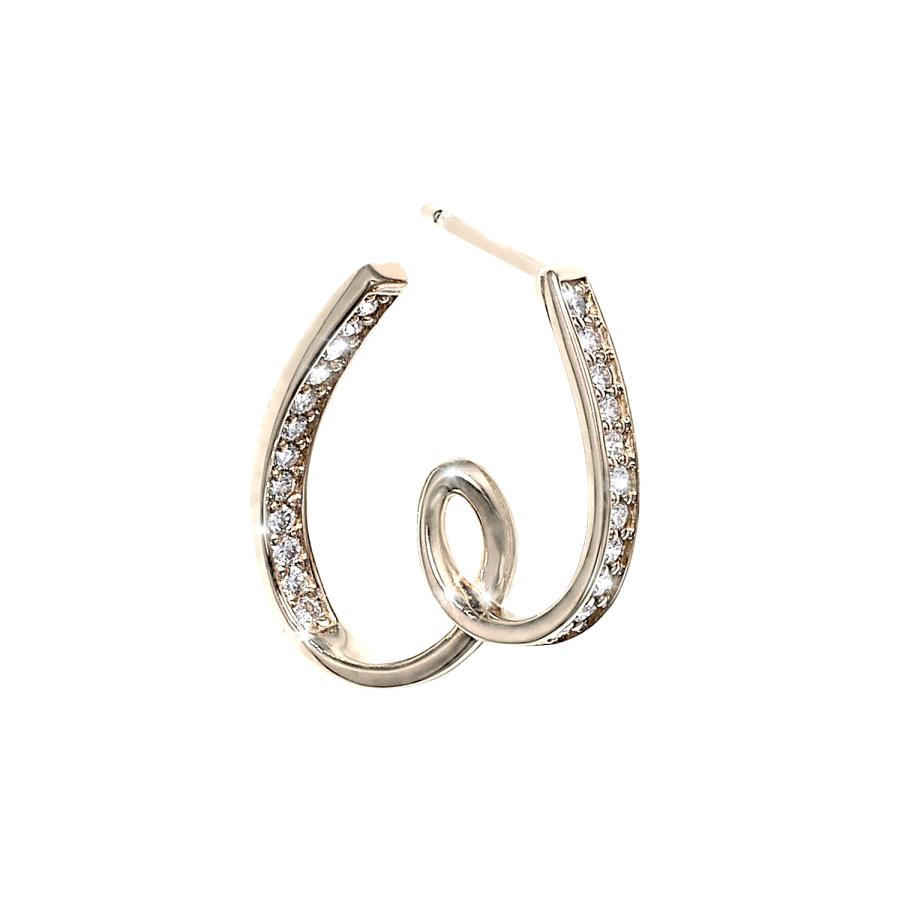 K18 EARTH GOLD ダイヤモンド ピアス（シングル右用） アクセサリー レディース ジュエリー 103808080187の画像
