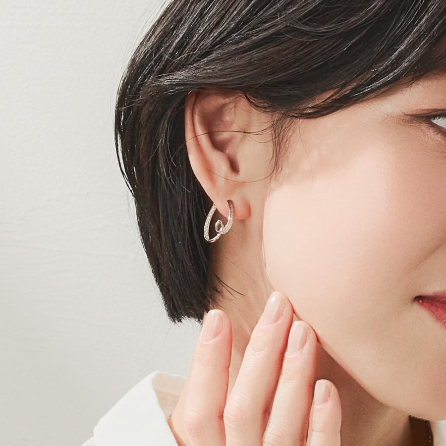 K18 EARTH GOLD ダイヤモンド ピアス（シングル右用） アクセサリー レディース ジュエリー 103808080187の画像