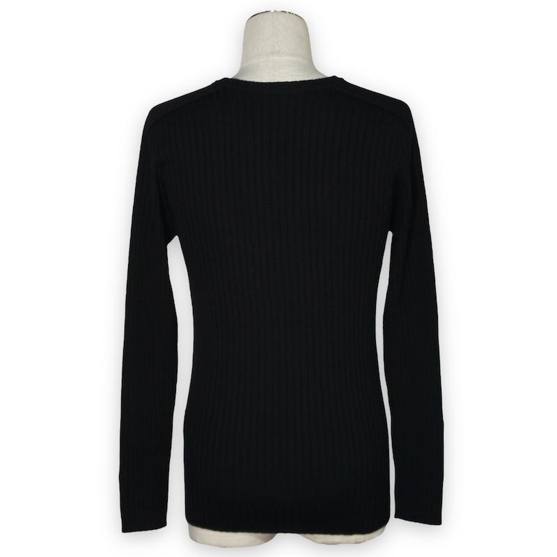 5351 POUR LES HOMMES 20%OFF ホールガーメントVネックニット ブラック