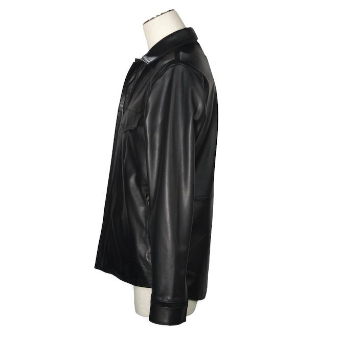 5351 POUR LES HOMMES 50％OFF ラムレザーシャツ ブルゾン ブラック