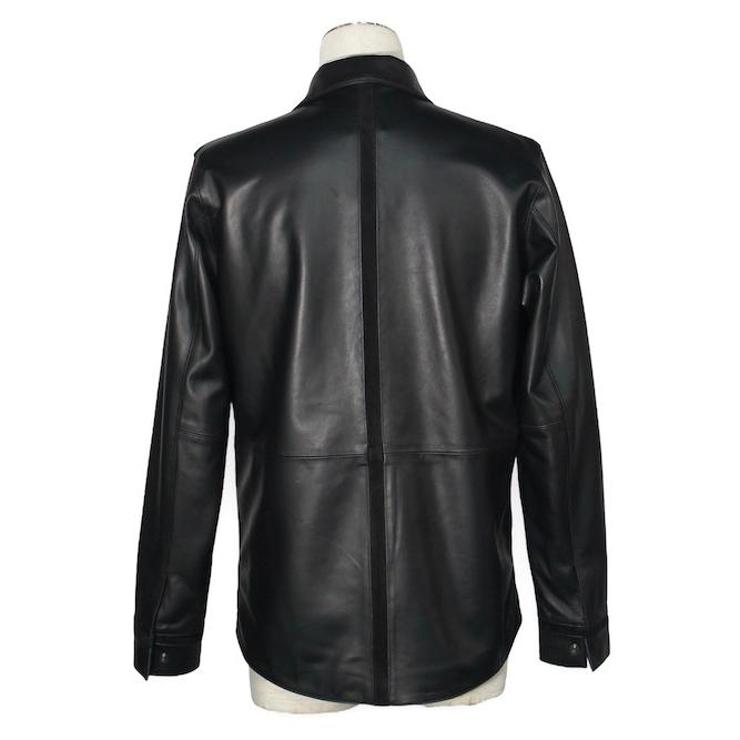 5351 POUR LES HOMMES 30％OFF ラムレザーシャツ ブルゾン ブラック 