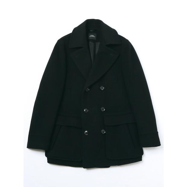 5351 POUR LES HOMMES 40%OFF BELLANDI社 ピーコート ブラック