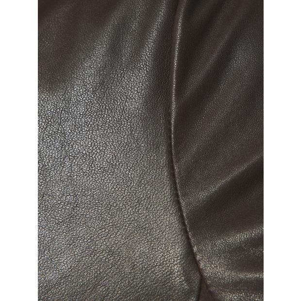 20%OFF シングル レザージャケット ダークブラウン 5351POUR LES HOMMES 5351プール・オムの画像