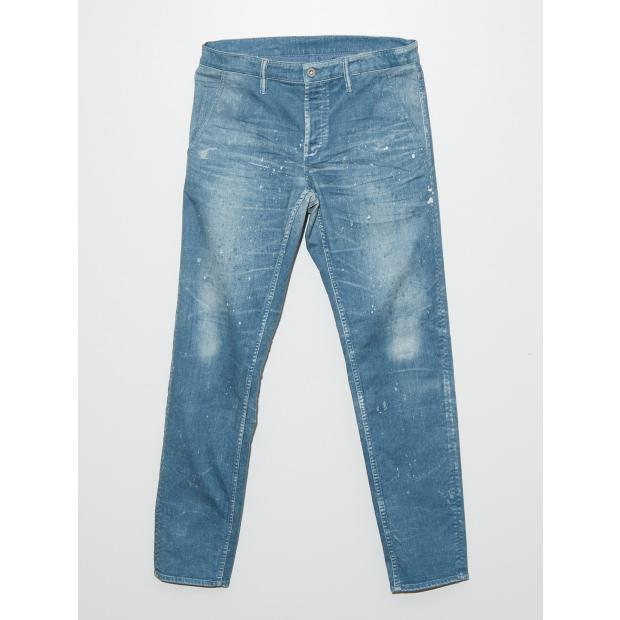 5351 POUR LES HOMMES 20%OFF プリント テーパード デニム パンツ 