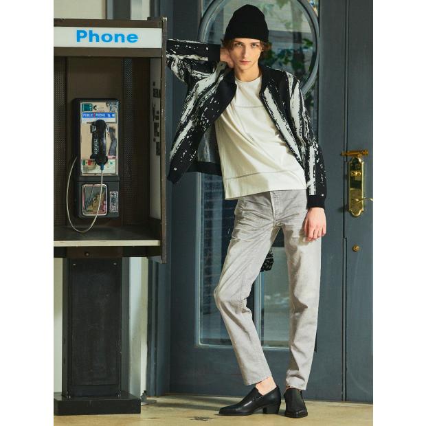 5351 POUR LES HOMMES 10%OFF プリント テーパード デニム パンツ 