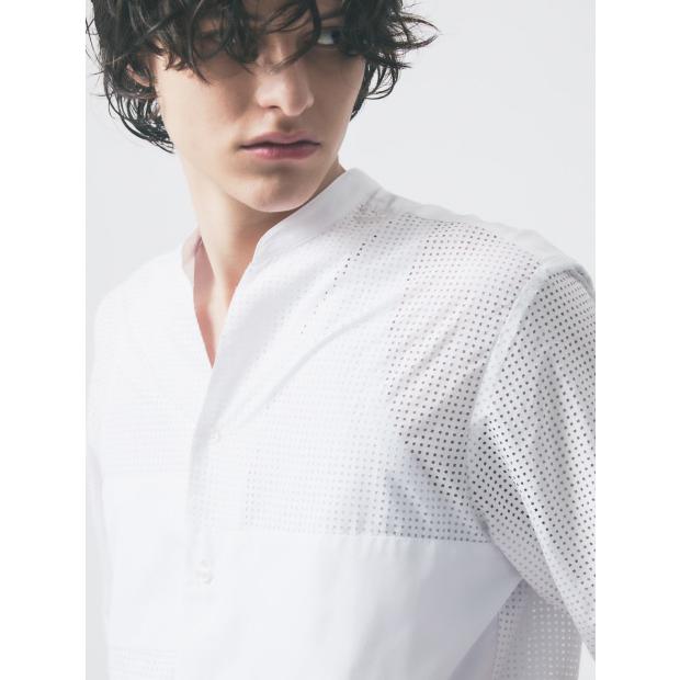 5351 POUR LES HOMMES 20%OFF パッチワーク メッシュ 半袖シャツ