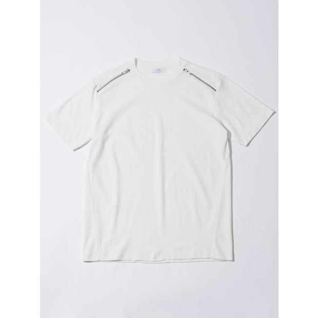 5351 POUR LES HOMMES 20%OFF ジップ 半袖 Tシャツ ホワイト 5351POUR 