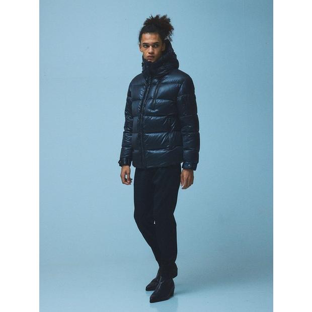 5351 POUR LES HOMMES 10%OFF レザーエンボス ダウンジャケット