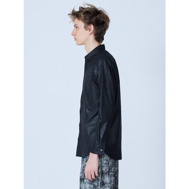 5351 POUR LES HOMMES リーフ柄 エンボス 長袖 シャツ 5351POUR LES
