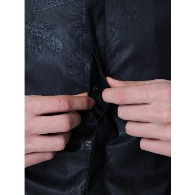 5351 POUR LES HOMMES リーフ柄 エンボス 長袖 シャツ 5351POUR LES