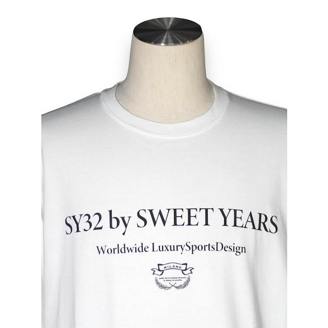 SY32 by SWEET YEARS 20%OFF 長袖Tシャツ ホワイト SANS SERIF