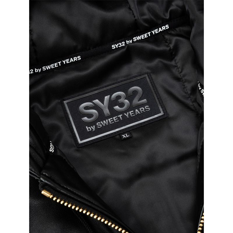 SY32 by SWEET YEARS フェイクレザーブルゾン FAKE LEATHER ZIP