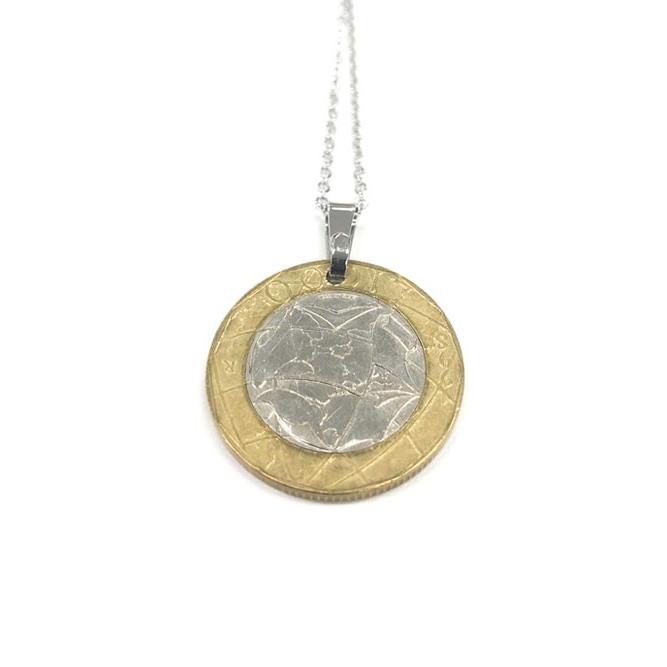 「ITALY LIRA NECKLACE-10096」SILVER×GOLD / SY32 by SWEET YEARS/エスワイサーティートゥ・バイ・スウィートイヤーズ］定価:6,050円｜verite2015｜03