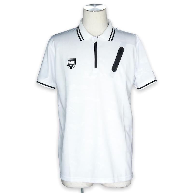 30%OFF EMBOSS CAMO ZIP POLO-TNS1759 WHITE SY32 by SWEET YEARS エスワイサーティートゥ・バイ・スウィートイヤーズ