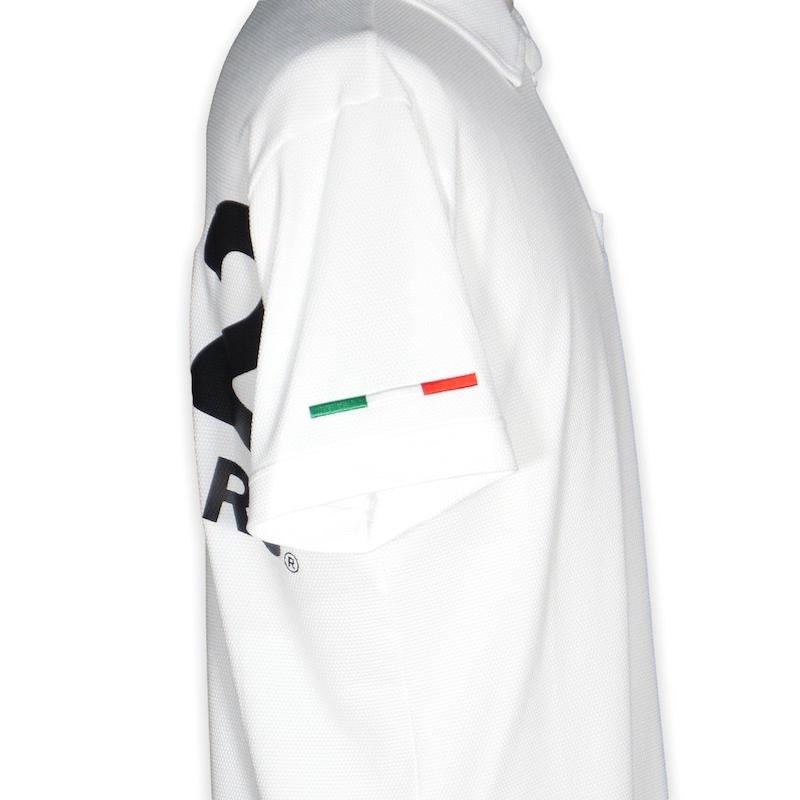 SY32 by SWEET YEARS 20%OFF ACTIVE BACK PRINT ZIP POLO SHIRTS