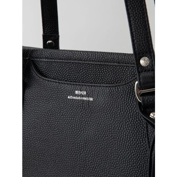 alfredoBANNISTER 10%OFF グレインレザー トート バッグ ブラック