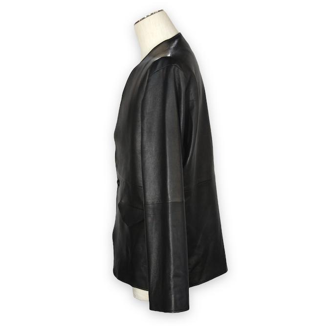 レザージャケット aba jacket lum leather BLACK eofm イオフムの画像
