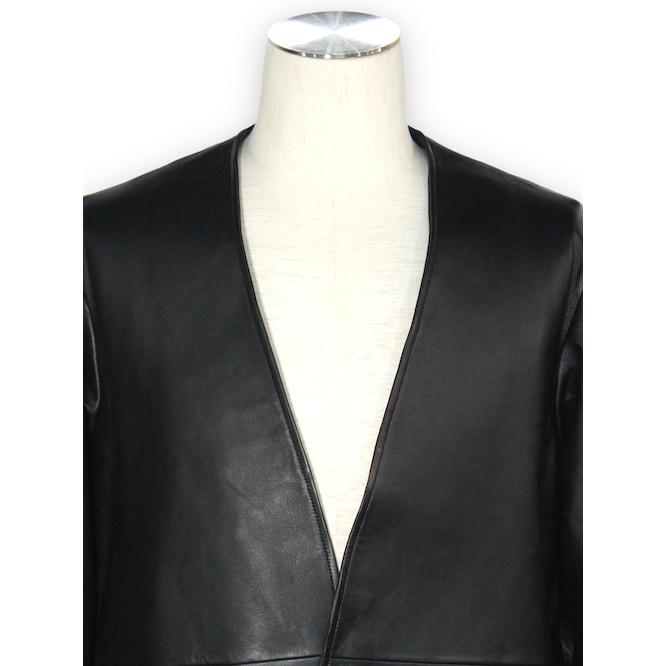 レザージャケット aba jacket lum leather BLACK eofm イオフムの画像
