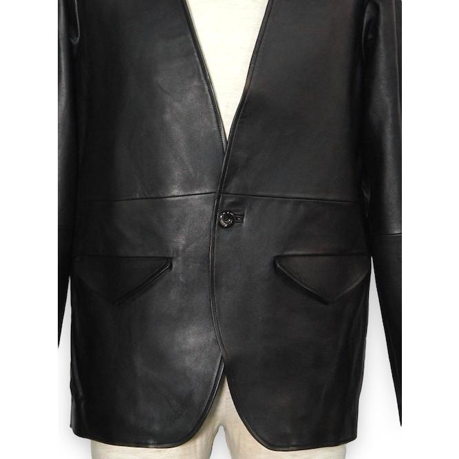 レザージャケット aba jacket lum leather BLACK eofm イオフムの画像
