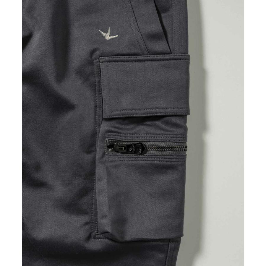 1PIU1UGUALE3 RELAX スリムカーゴパンツ グレー ウノピゥウノウ