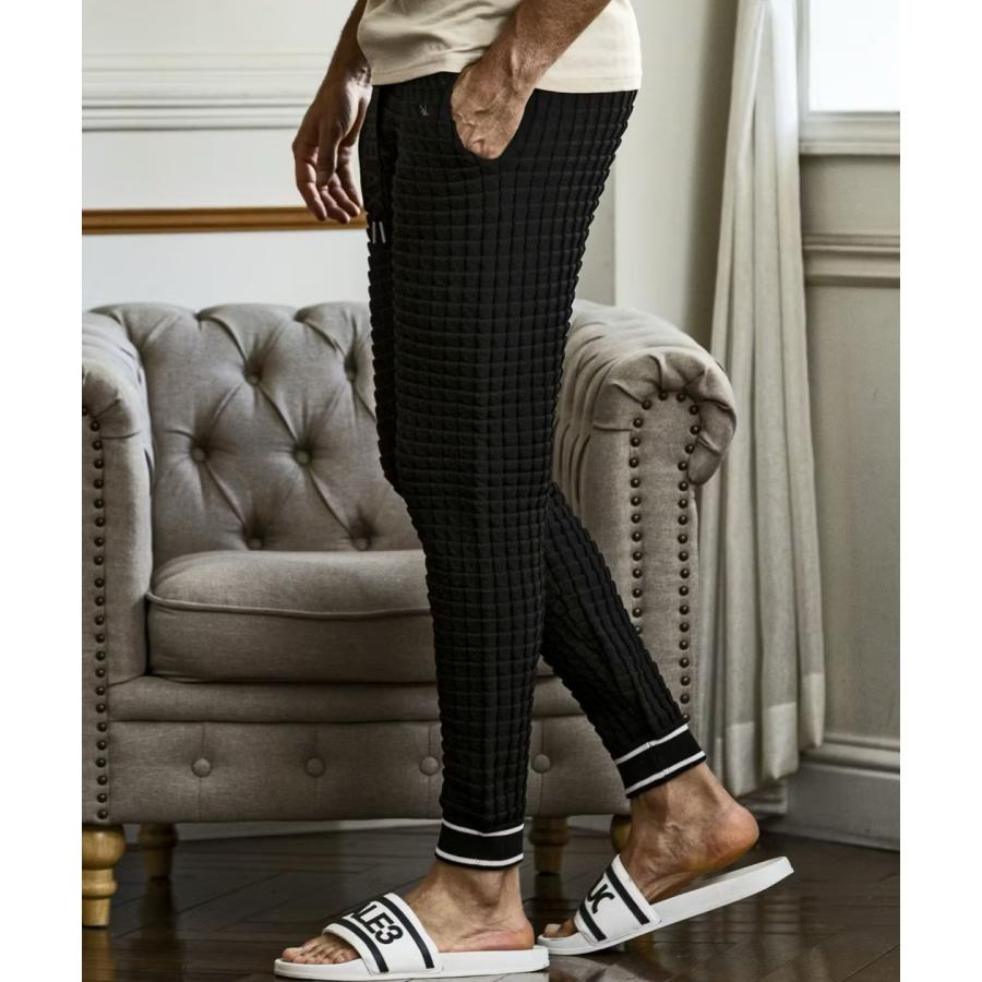 ssk 美品1PIU1UGUALE3 RELAX スクエアパターンニット 1PIU1UGUALE3 RELAX 20%OFF スクエアパターンニットロングパンツ