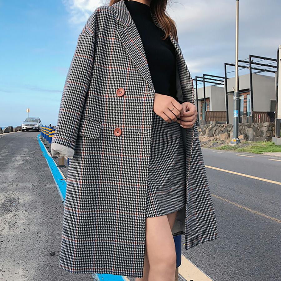 Veroman レディース チェックスカート チェスターコートのセットアップ ロングコートのセットアップ ブラウン Veroman Jp 通販 Yahoo ショッピング