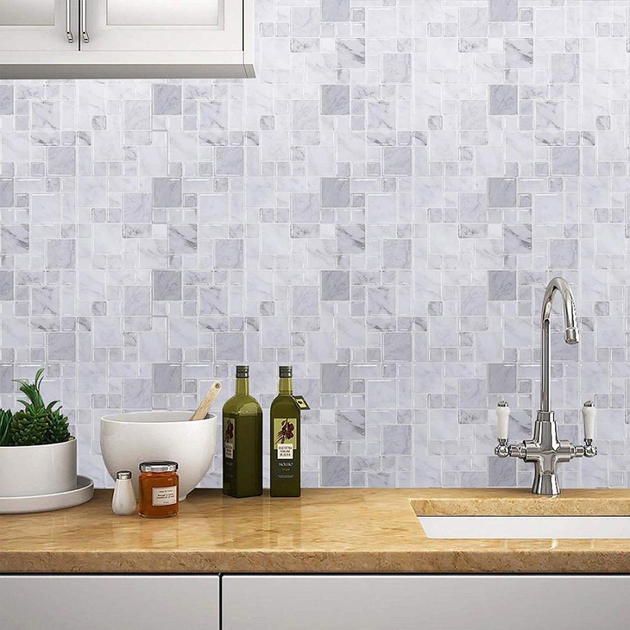 3d 立体 壁 シール ウォールステッカー タイル 耐熱 防水 キッチン 洗面所 Diy インテリア 6枚セット Veroman Veroman Jp 通販 Yahoo ショッピング