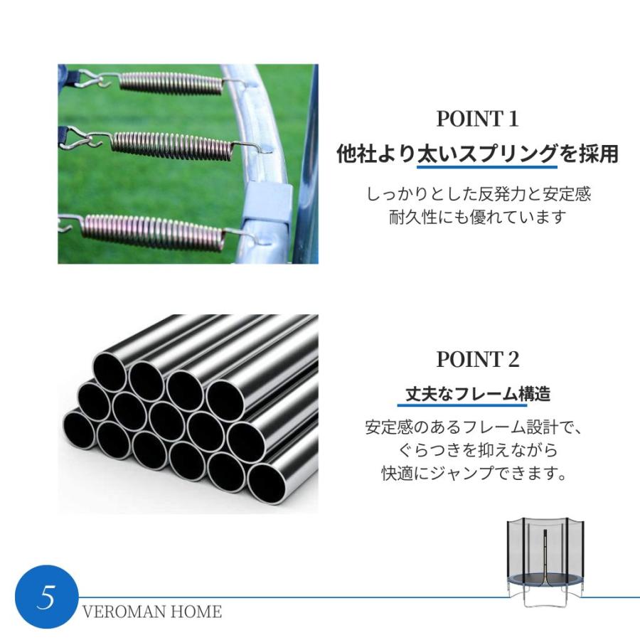 直径1.8m] VeroMan 大型 トランポリン 水遊び スプリンクラー 保護