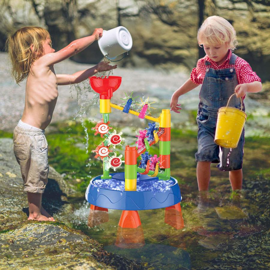 Veroman 水遊び 水遊び台 砂遊び台 ウォーターテーブル サンドテーブル テーブル 脚付き お風呂おもちゃ シャワーおもちゃ 夏 水車 砂遊び 水遊び台 Veroman Jp 通販 Yahoo ショッピング