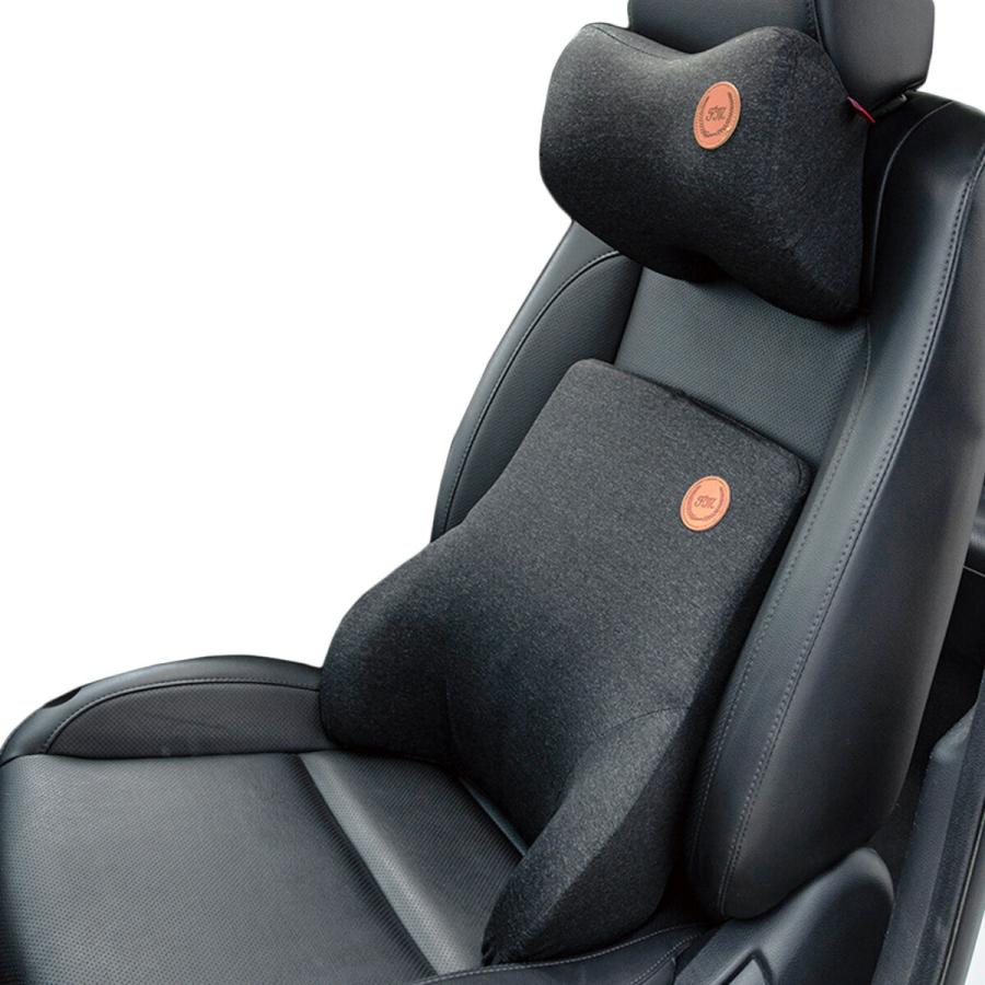Veroman 車載 低反発 腰クッション ネックパッド ランバーサポート 車 シート 腰 首 クッション 取り付けバンド 汎用 デスクワーク オフィス 車用品 2点セット Veroman Jp 通販 Yahoo ショッピング