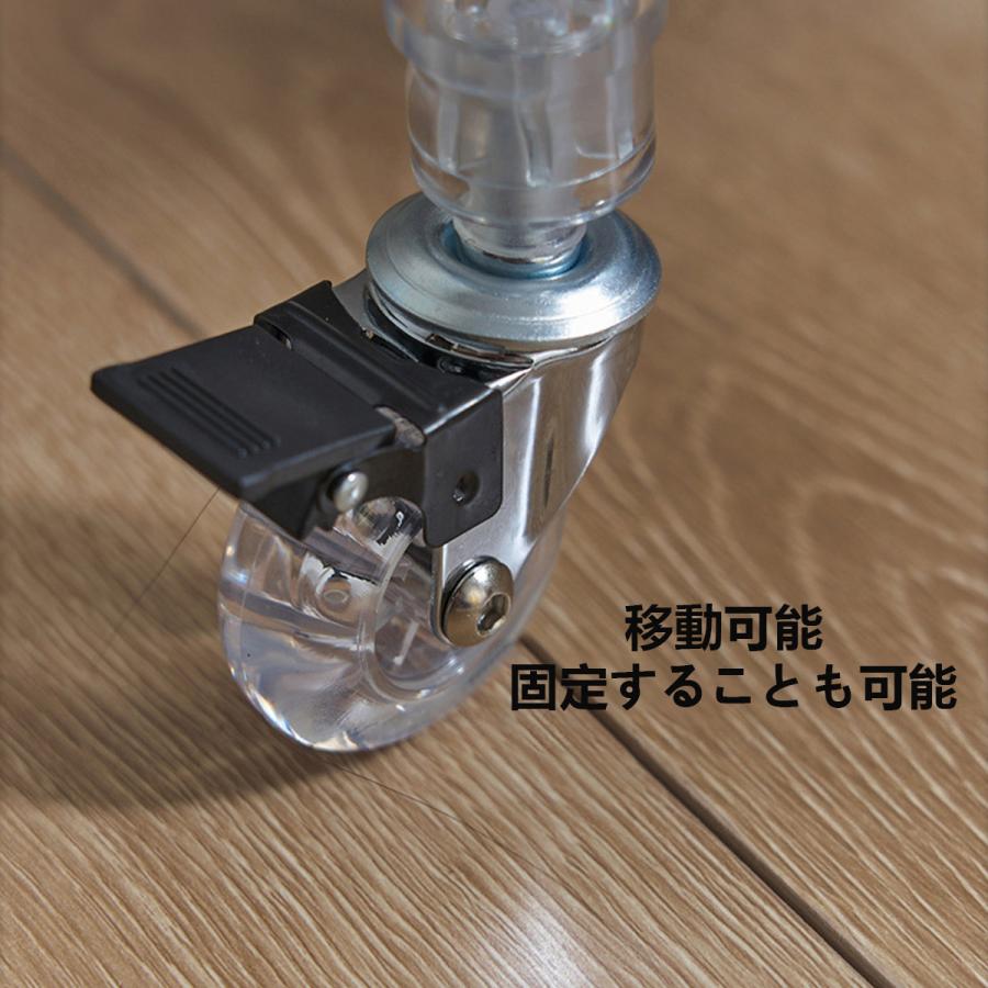 VeroMan 透明感が際立つミニマルデザイン クリアラック 2層 収納ボックス 収納ラック ケース アクリル製 可動式 シェルフ 見せる収納 韓国インテリアの画像