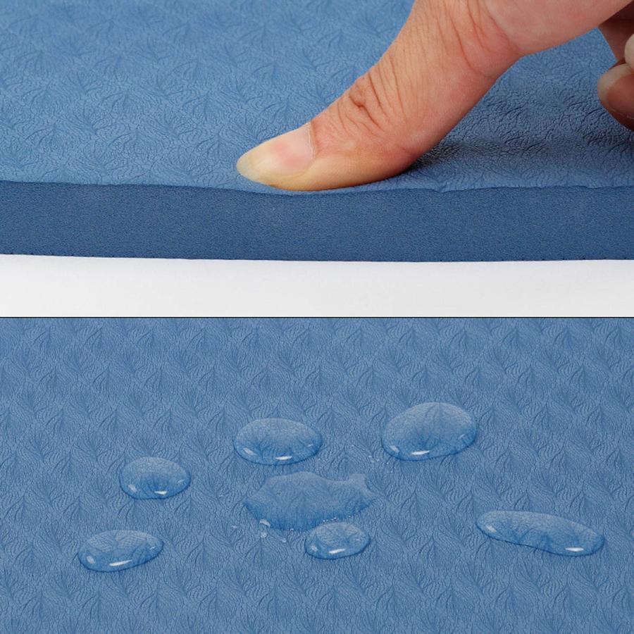 VeroMan 特大ヨガマット 200×130cm TPE 10mm厚 ワイドサイズ 防音 滑り