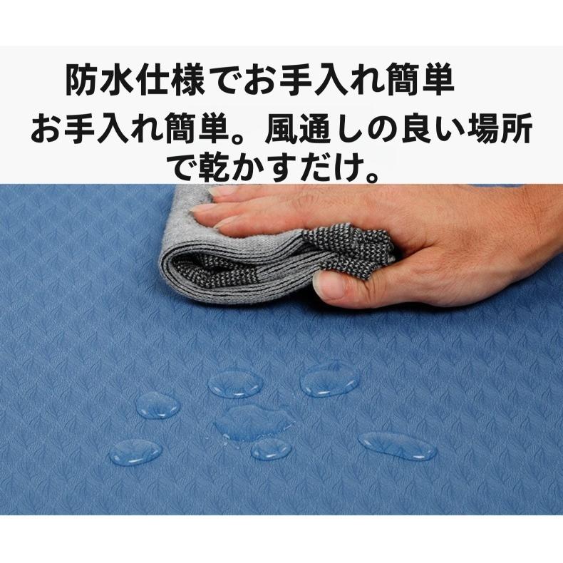 VeroMan 特大ヨガマット 200×130cm TPE 10mm厚 ワイドサイズ 防音 滑り