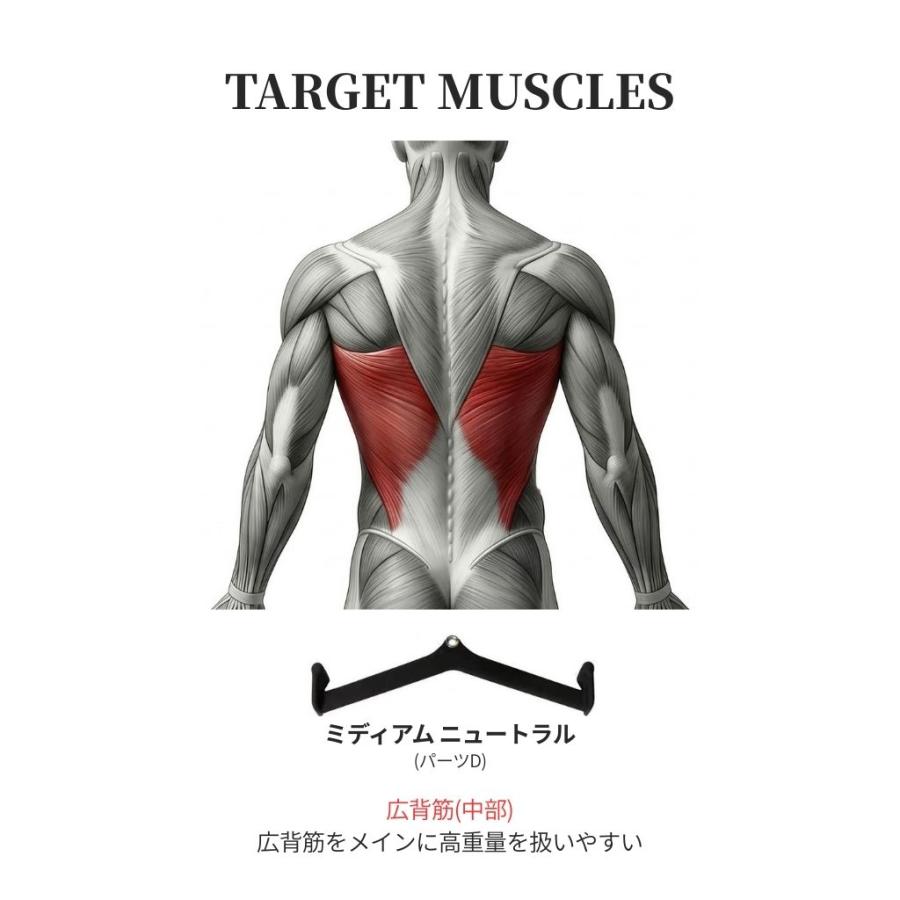 [アタッチメント 5点セット] VeroMan プルダウンアタッチメント セット マググリップ ケーブル用 フィットグリップ 筋トレ 背筋 トレーニング パーツ ホームジムの画像