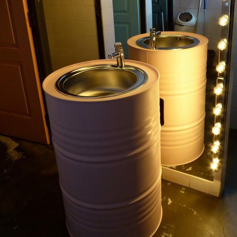 VeroMan カラードラム缶 クローズ缶 200L 飾り用 ガーデン DIY 雑貨