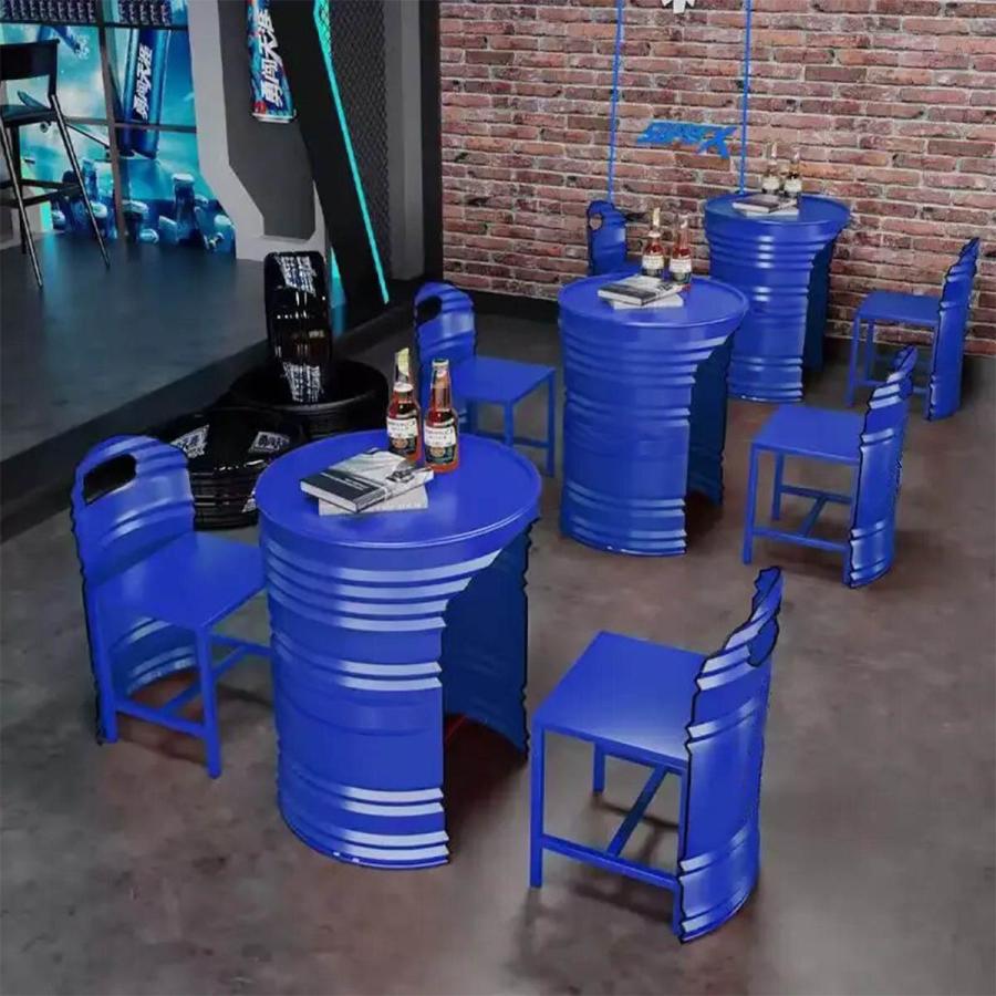 VeroMan カラードラム缶 クローズ缶 200L 飾り用 ガーデン DIY 雑貨