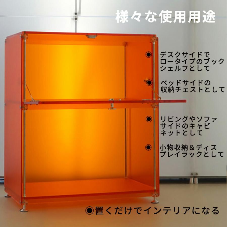 VeroMan カラーラック アクリル キャビネット ベッドサイドチェスト