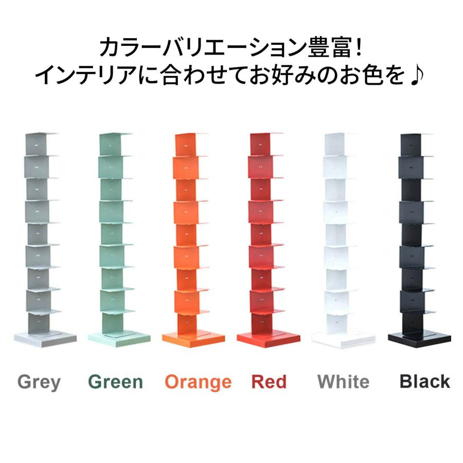 VeroMan ブックシェルフ ブックタワー スリム スタンド タワーシェルフ